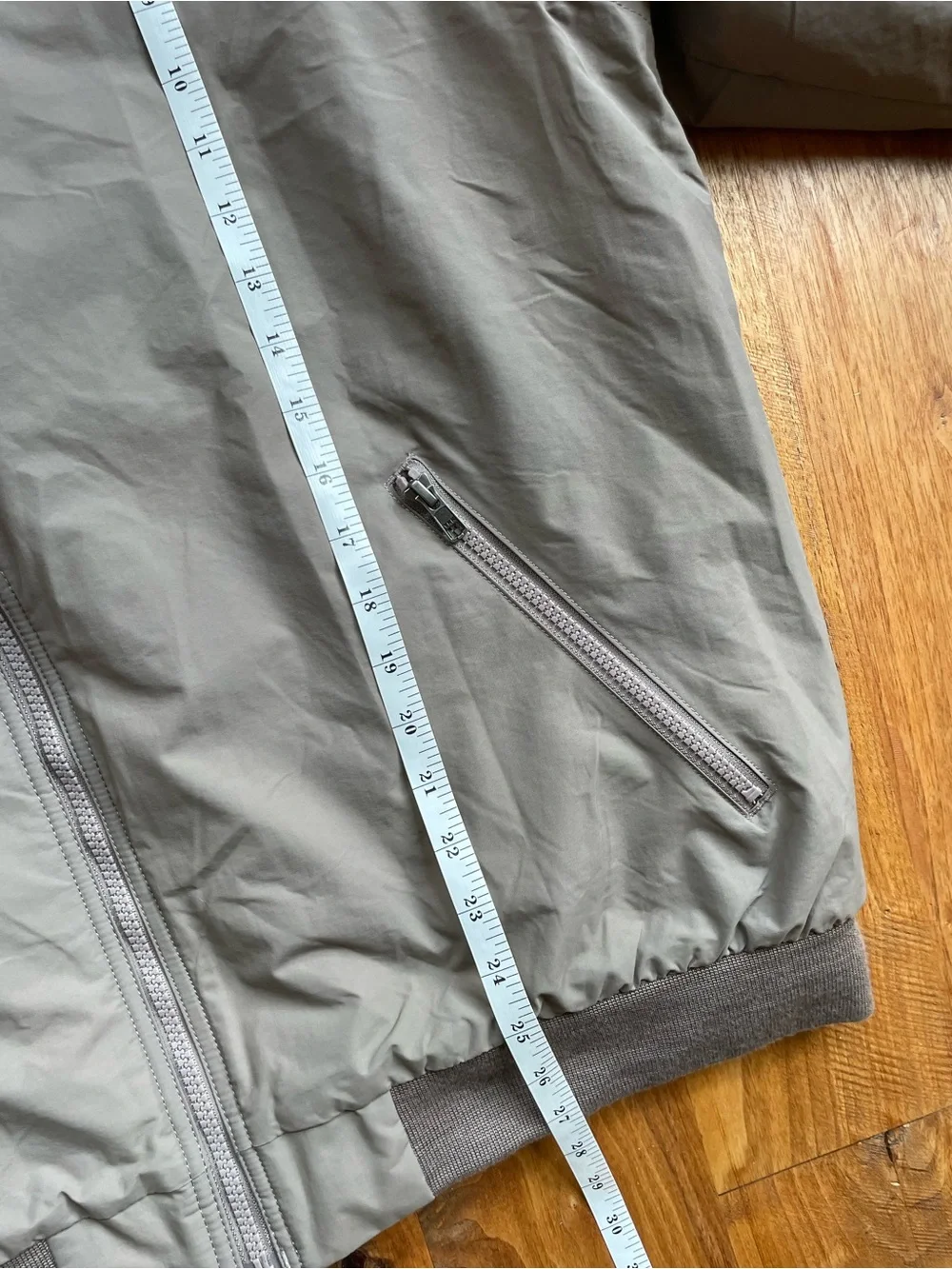 L.L. Bean Men's Taupe Fleece Lined Windbreaker Jacket XL